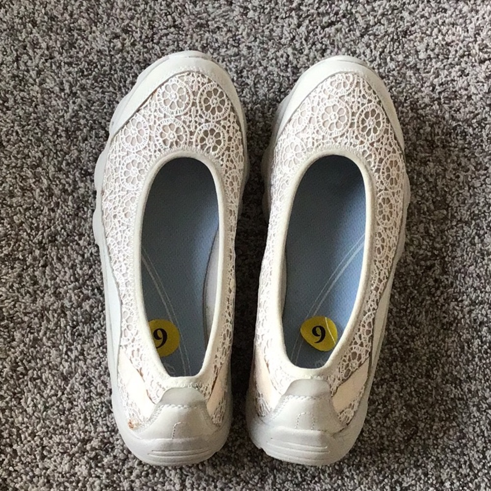 New e360 easyspirit Elegant White Lace Women's Shoes